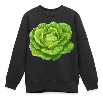 Salat - Kinder Premium Organic Sweatshirt - Schwarz - Vorne - AI Model Kid Female (0cm)