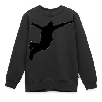 base jumper - Kinder Premium Organic Sweatshirt - Schwarz - Vorne - AI Model Kid Female (0cm)