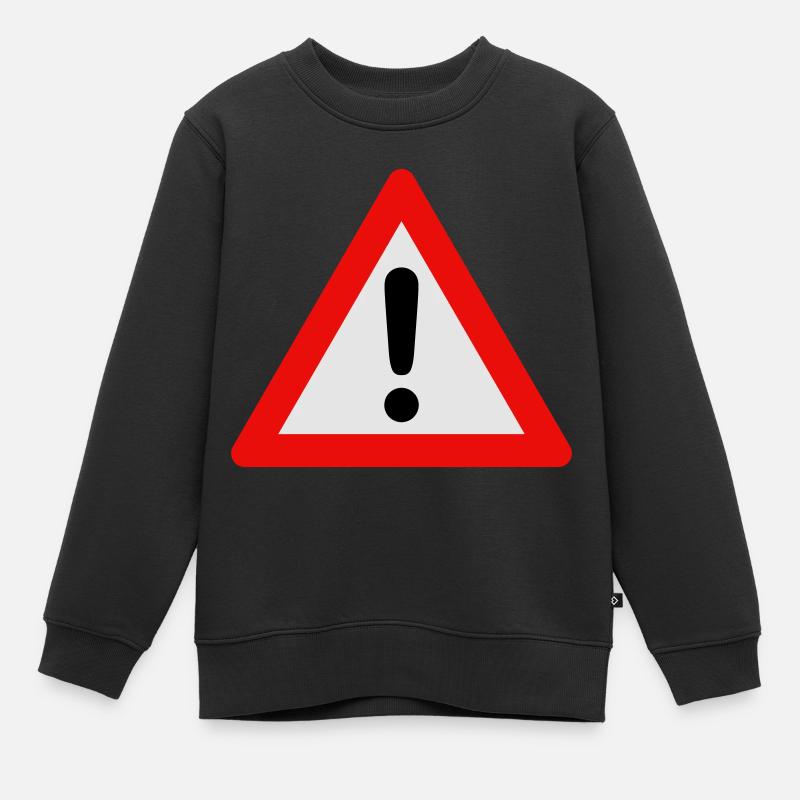 achtung! - Kinder Premium Organic Sweatshirt - Schwarz