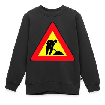 Men at Work - Kids Premium Organic Sweatshirt - black - Front - AI Model Kid Female (0cm)