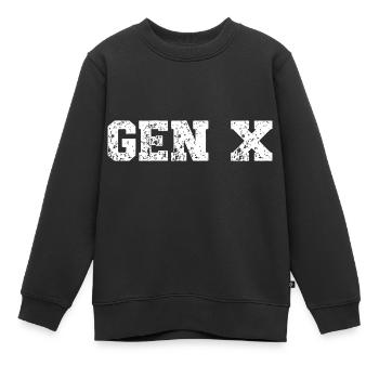 Gen X FAFO Génération X - Sweat Premium enfant bio - noir - Devant - AI Model Kid Female (0cm)