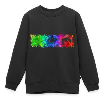 WASD Mouse Controller Rainbow - Kinder Premium Organic Sweatshirt - Schwarz - Vorne - AI Model Kid Female (0cm)