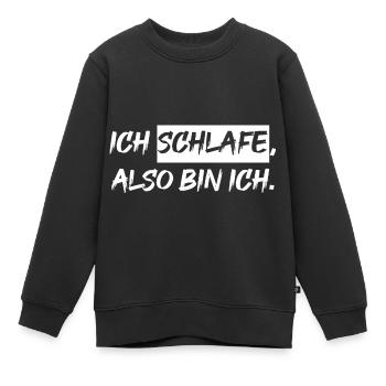 Schlafen - Kinder Premium Organic Sweatshirt - Schwarz - Vorne - AI Model Kid Female (0cm)