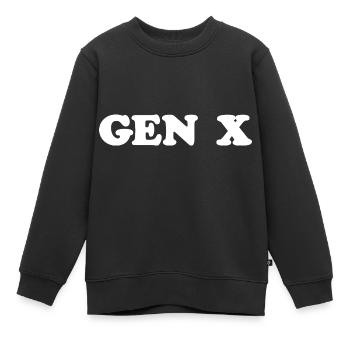 Gen X FAFO Génération X - Sweat Premium enfant bio - noir - Devant - AI Model Kid Female (0cm)