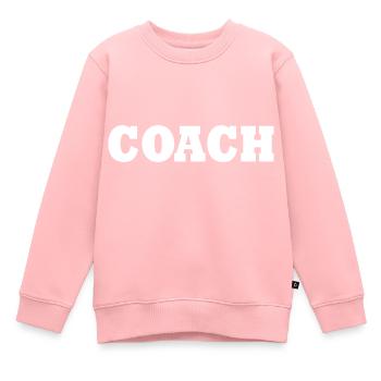 Entraîneur - Sweat Premium enfant bio - rose - Devant - AI Model Kid Female (0cm)