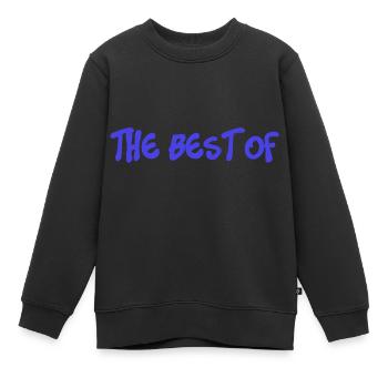 MAMAN. FÊTE DES MÈRES. BONNE FÊTE MAMAN. JE T'AIME - Sweat Premium enfant bio - noir - Devant - AI Model Kid Female (0cm)