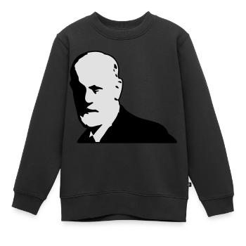 Sigmund Freud - Kinder Premium Organic Sweatshirt - Schwarz - Vorne - AI Model Kid Female (0cm)