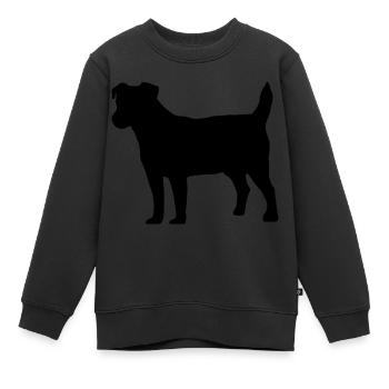 Jack Russell - Kinder Premium Organic Sweatshirt - Schwarz - Vorne - AI Model Kid Female (0cm)