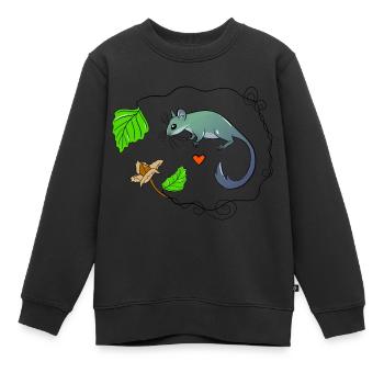 Siebenschläfer - Kinder Premium Organic Sweatshirt - Schwarz - Vorne - AI Model Kid Female (0cm)