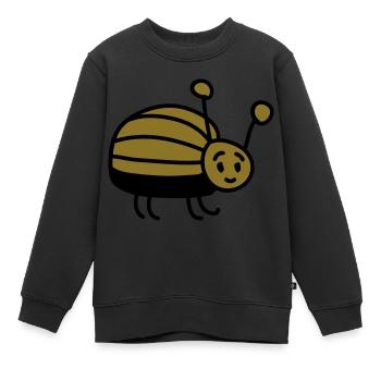 petit coléoptère - Sweat Premium enfant bio - noir - Devant - AI Model Kid Female (0cm)