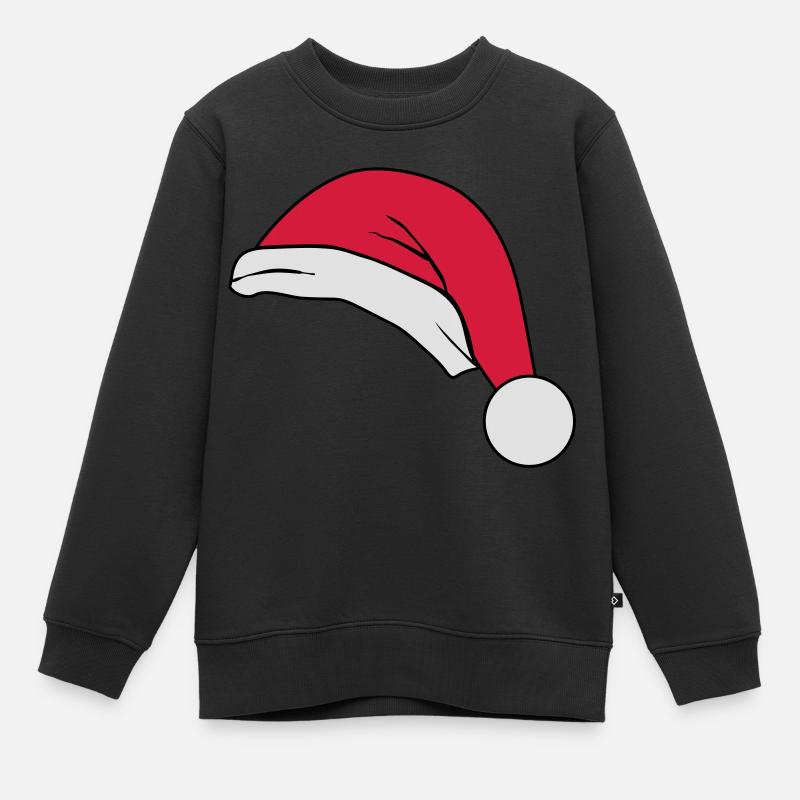santahat - Sweat Premium enfant bio - noir