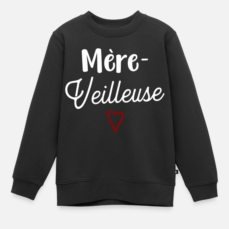 Mère-veilleuse cadeau - Sweat Premium enfant bio - noir