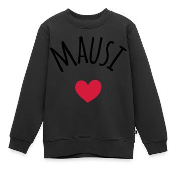 Mausi Kosename - Kinder Premium Organic Sweatshirt - Schwarz - Vorne - AI Model Kid Female (0cm)