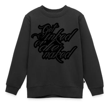 tattoo - Kids Premium Organic Sweatshirt - black - Front - AI Model Kid Female (0cm)
