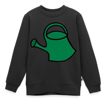 Arrosage - arrosoir - V2 - Sweat Premium enfant bio - noir - Devant - AI Model Kid Female (0cm)