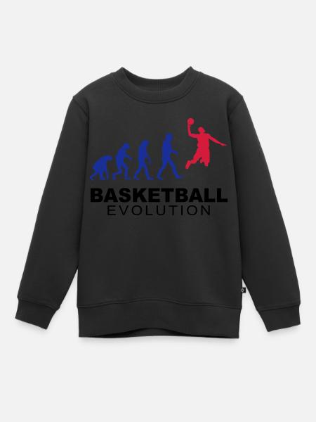 Basketball evolution - Sweat Premium enfant bio - noir
