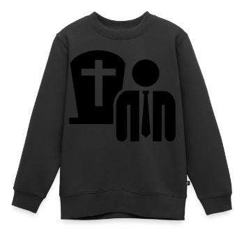 Bestatter - Kinder Premium Organic Sweatshirt - Schwarz - Vorne - AI Model Kid Female (0cm)