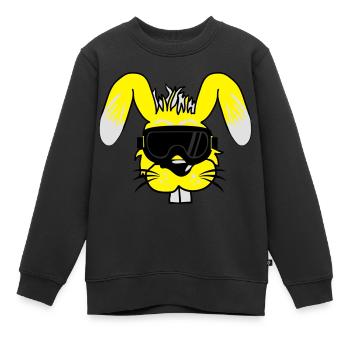skihase - Kinder Premium Organic Sweatshirt - Schwarz - Vorne - AI Model Kid Female (0cm)