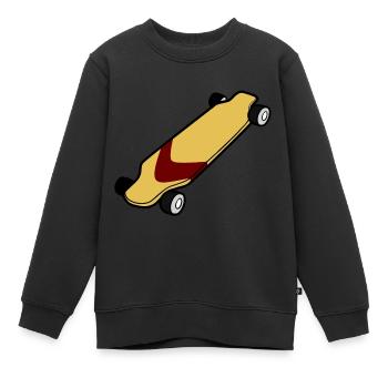 Ein schönes Longboard - Kinder Premium Organic Sweatshirt - Schwarz - Vorne - AI Model Kid Female (0cm)