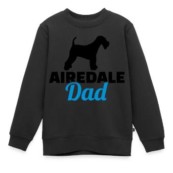 Airedale Terrier - Kinder Premium Organic Sweatshirt - Schwarz - Vorne - AI Model Kid Female (0cm)