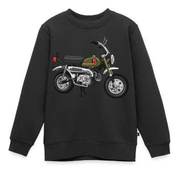 Monkey Z50J J1 DE | papaw green - Kinder Premium Organic Sweatshirt - Schwarz - Vorne - AI Model Kid Female (0cm)