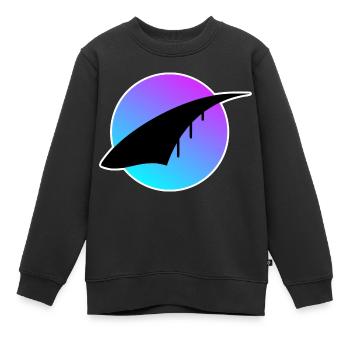 Jetée de Soli Design - Sweat Premium enfant bio - noir - Devant - AI Model Kid Female (0cm)