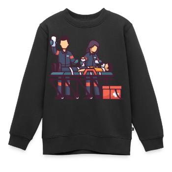 Medizinisch - Kinder Premium Organic Sweatshirt - Schwarz - Vorne - AI Model Kid Female (0cm)