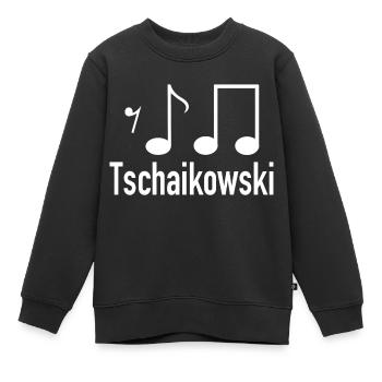 Musique classique de Tchaïkovski - Sweat Premium enfant bio - noir - Devant - AI Model Kid Female (0cm)