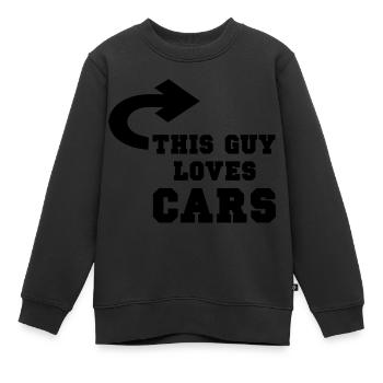 Voiture voiture - Sweat Premium enfant bio - noir - Devant - AI Model Kid Female (0cm)