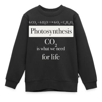 photosythesis - Sweat Premium enfant bio - noir - Devant - AI Model Kid Female (0cm)