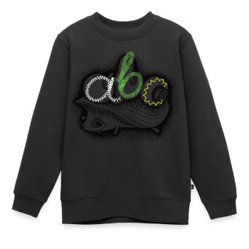 ABC-Igel übermalt Naht - Kinder Premium Organic Sweatshirt - Schwarz - Vorne - AI Model Kid Female (0cm)