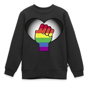Pride-Monat - Kinder Premium Organic Sweatshirt - Schwarz - Vorne - AI Model Kid Female (0cm)