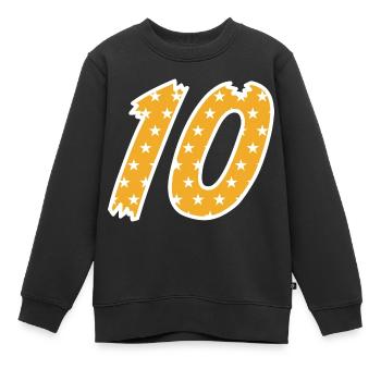 Dix - Sweat Premium enfant bio - noir - Devant - AI Model Kid Female (0cm)