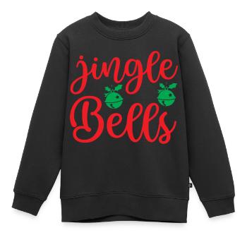Jingle bells - fête de noël - Sweat Premium enfant bio - noir - Devant - AI Model Kid Female (0cm)