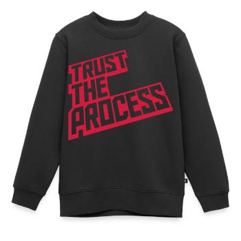 faire confiance au processus Devis - Sweat Premium enfant bio - noir - Devant - AI Model Kid Female (0cm)