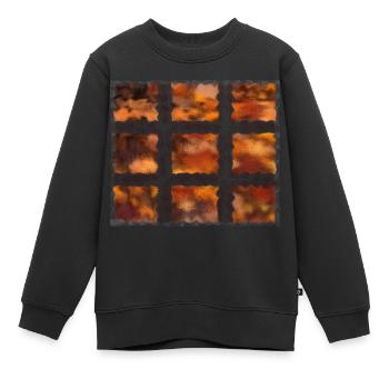 Automne - Sweat Premium enfant bio - noir - Devant - AI Model Kid Female (0cm)