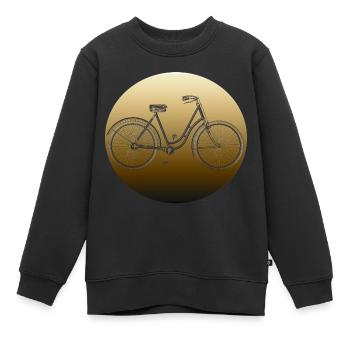 Bicyclette - Sweat Premium enfant bio - noir - Devant - AI Model Kid Female (0cm)