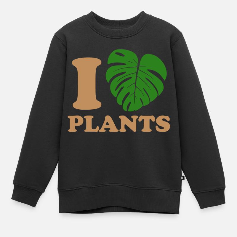 fall plants - Sweat Premium enfant bio - noir
