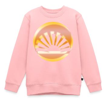 Lever du soleil - Sweat Premium enfant bio - rose - Devant - AI Model Kid Female (0cm)