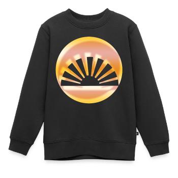 Sonnenaufgang - Kinder Premium Organic Sweatshirt - Schwarz - Vorne - AI Model Kid Female (0cm)