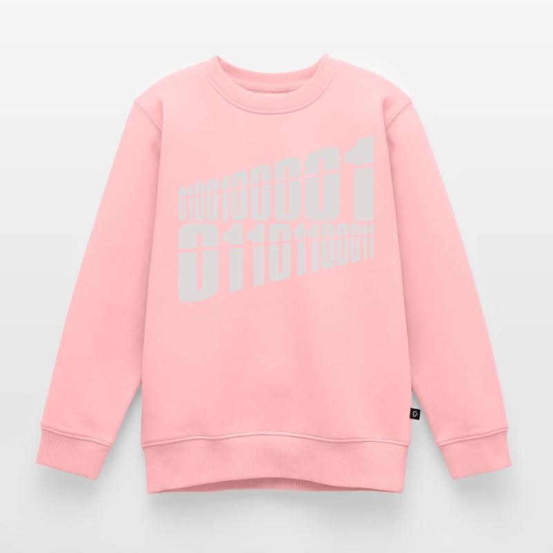 Binär Code Programm Sprache Kinder Premium Organic Sweatshirt