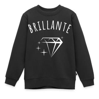 brillante idée cadeau - Sweat Premium enfant bio - noir - Devant - AI Model Kid Female (0cm)