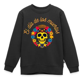 Tag der Toten - Kinder Premium Organic Sweatshirt - Schwarz - Vorne - AI Model Kid Female (0cm)