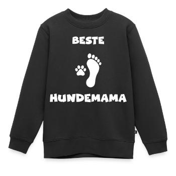 Hunde Hundefreund Haustier - Kinder Premium Organic Sweatshirt - Schwarz - Vorne - AI Model Kid Female (0cm)