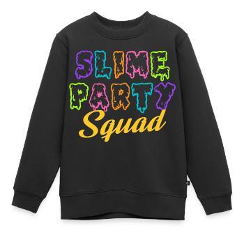 Slime Party Squad - Birthday Slime Lover Party - Kinder Premium Organic Sweatshirt - Schwarz - Vorne - AI Model Kid Female (0cm)