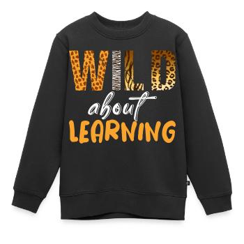 Back To School Lehrer Schule Vintage Schüler - Kinder Premium Organic Sweatshirt - Schwarz - Vorne - AI Model Kid Female (0cm)