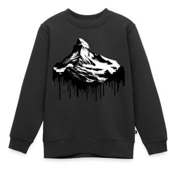 Zugspitze Bavière | Le plus haut sommet d’Allemagne - Sweat Premium enfant bio - noir - Devant - AI Model Kid Female (0cm)