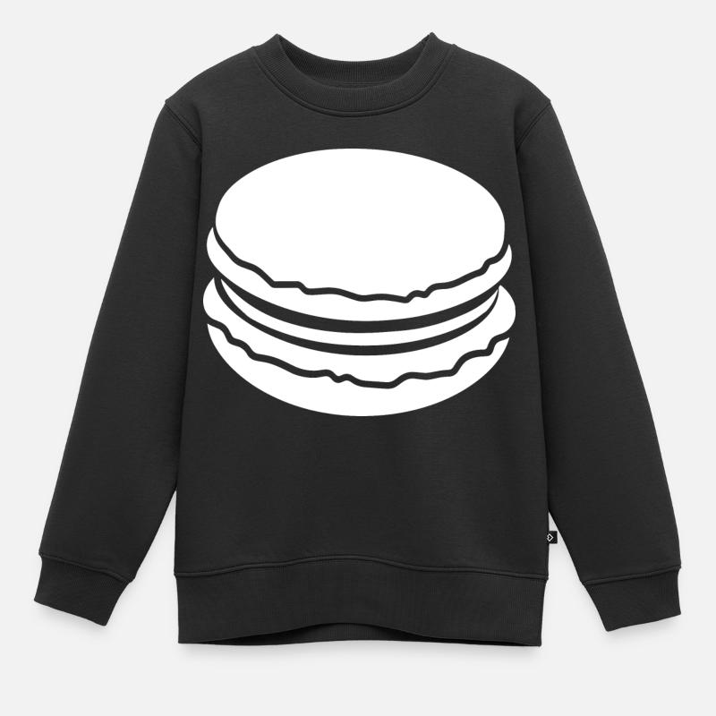 macaron - Sweat Premium enfant bio - noir