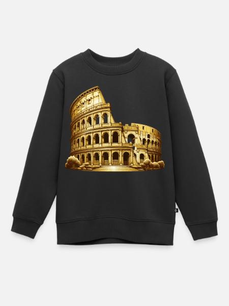 Colisée - Sweat Premium enfant bio - noir