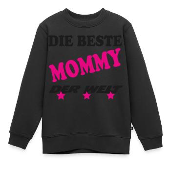 DER BESTE MOMMY - Sweat Premium enfant bio - noir - Devant - AI Model Kid Female (0cm)